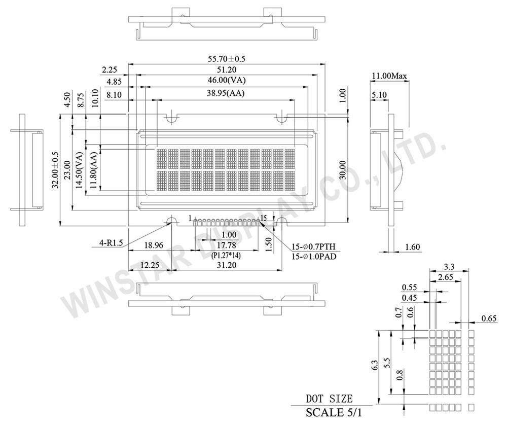 12x2 OLED Character
